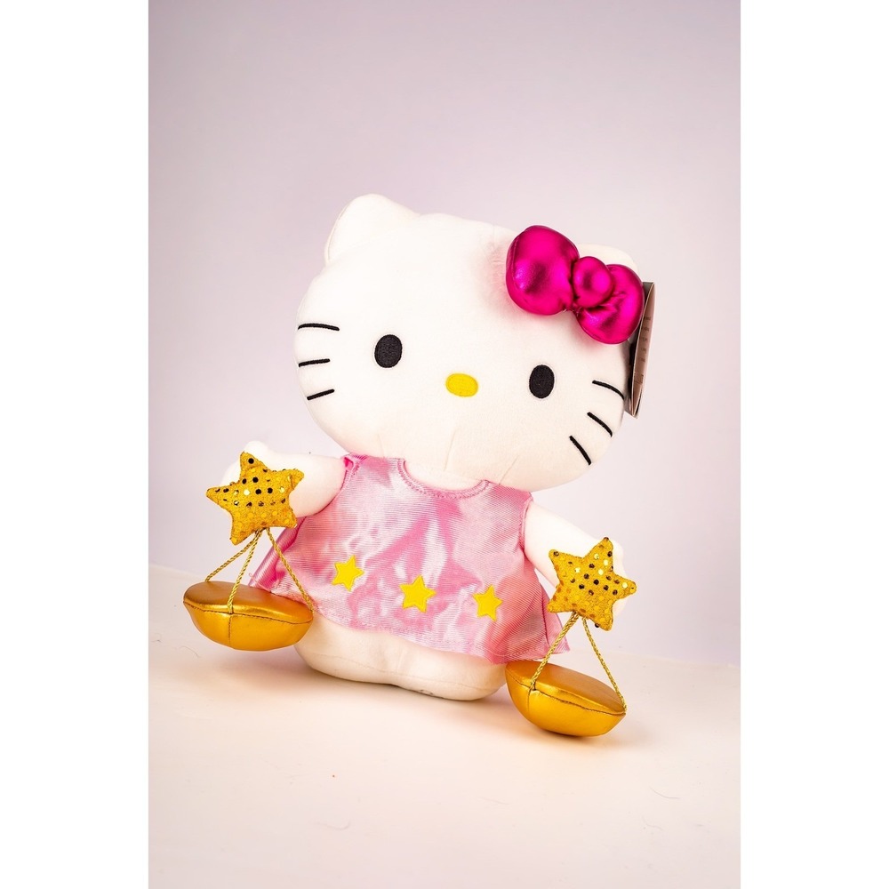 Kidrobot Hello Kitty Libra Zodiac Plush Stuffed Animal Toy Pink Bow